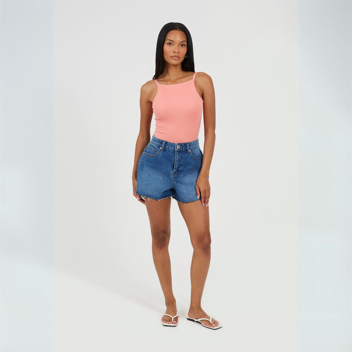 Brave Soul Womens Spaghetti Strap Vest Style Bodysuit