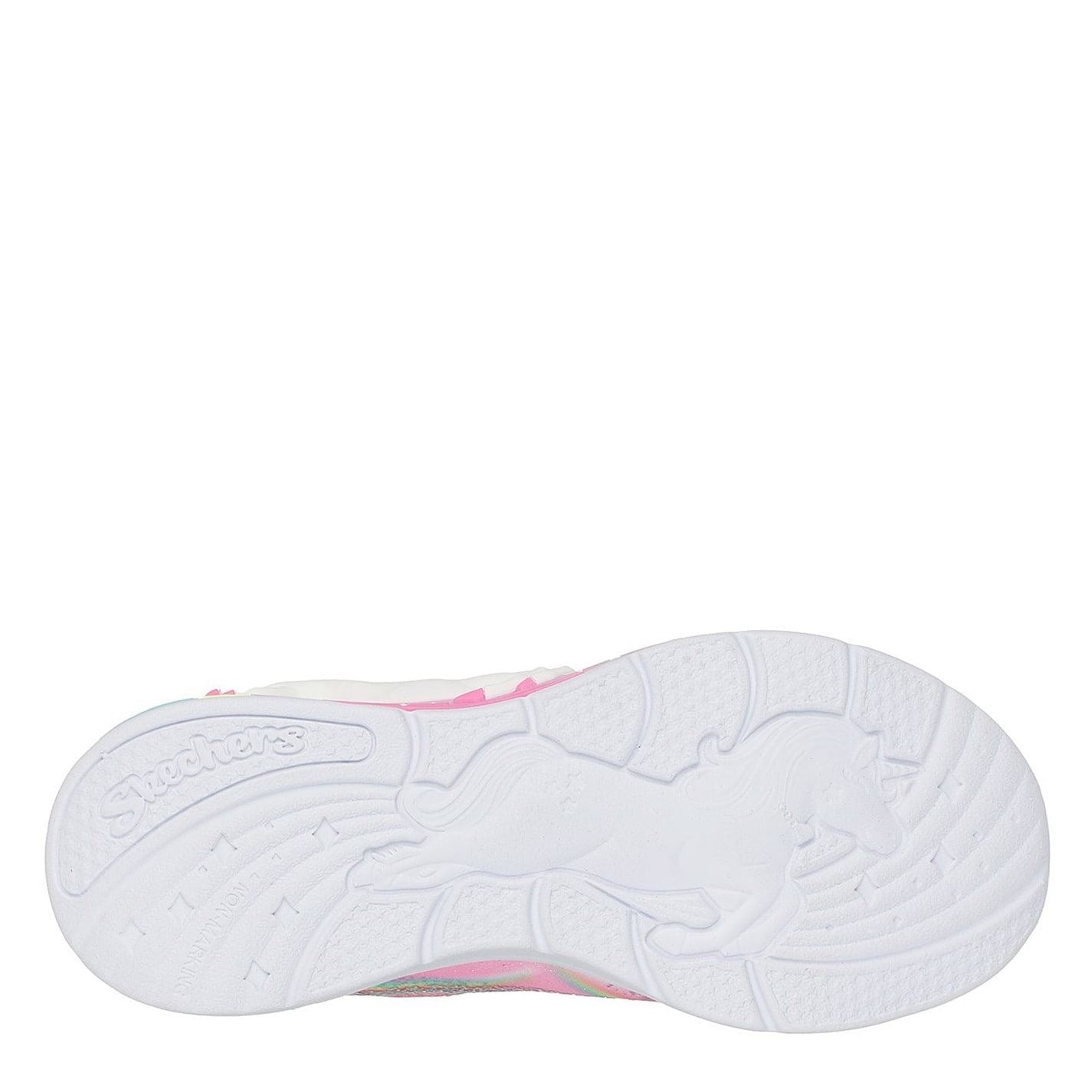Skechers Lighted Unicorn Bungee  And  Gore Sneak Light Up Trainers Girls