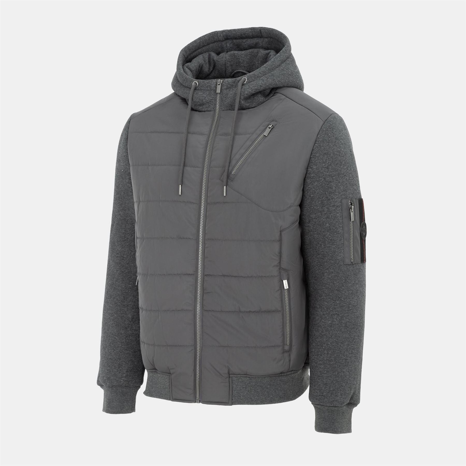 Firetrap  Fleece Hooded Long Sleeve Hybrid Jacket