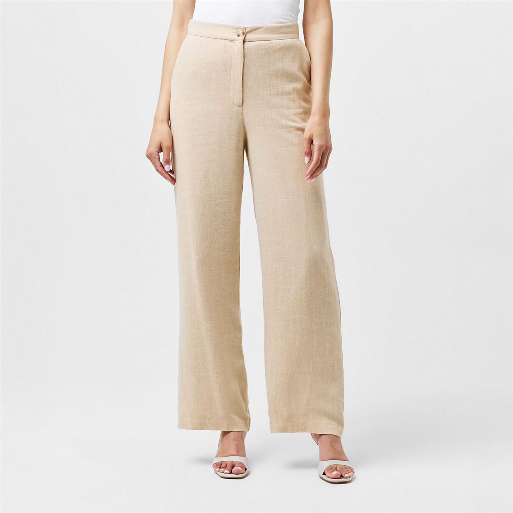 Nobodys Child Solid Patterned Straight Trousers