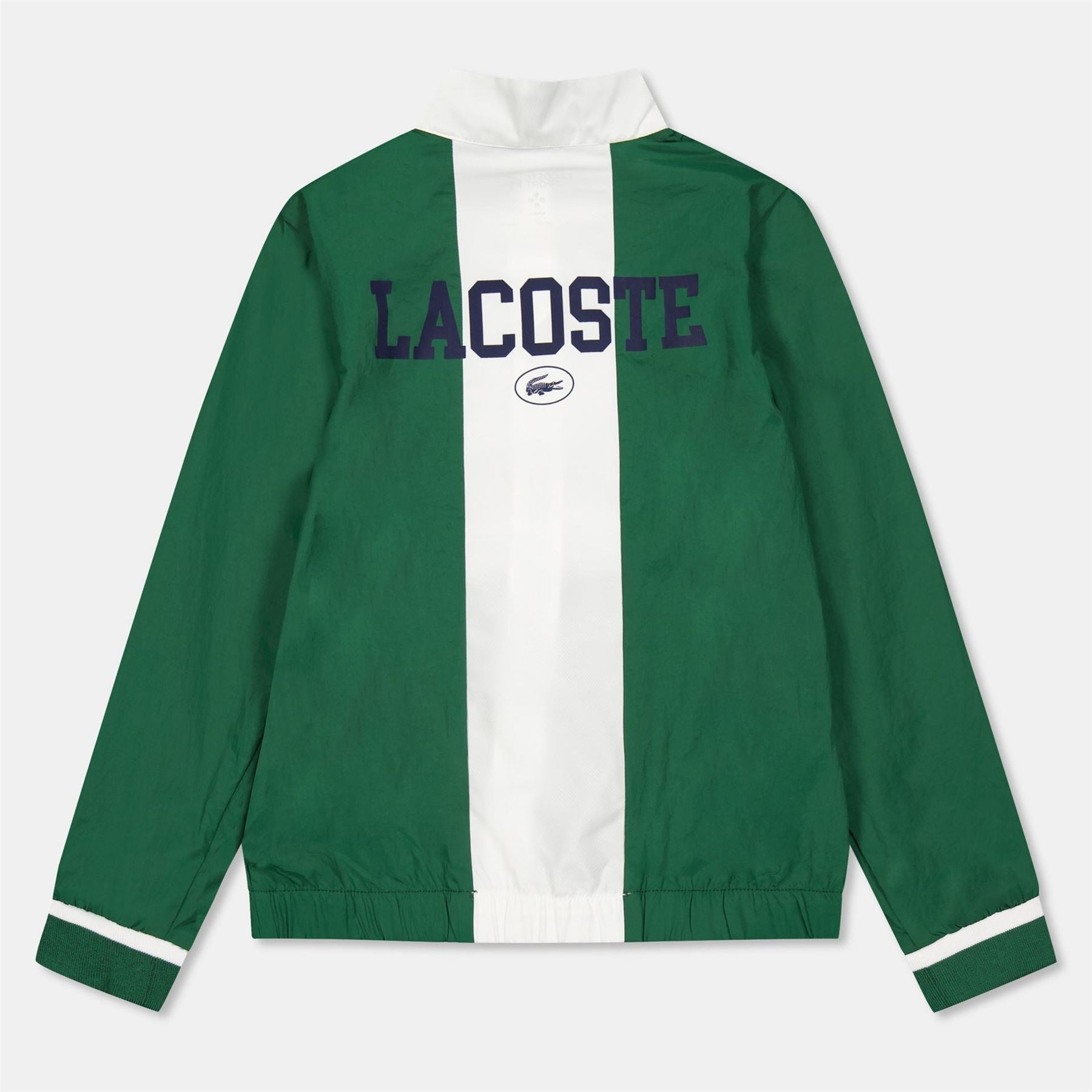 Lacoste Crocodile Print Mock Neck Athletic Top