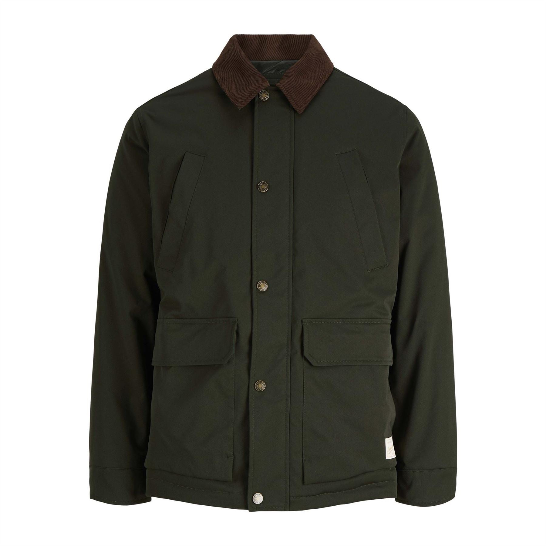 Jack and Jones Norrebro Solid Snap Button Field Jacket with Press Stud Cuff