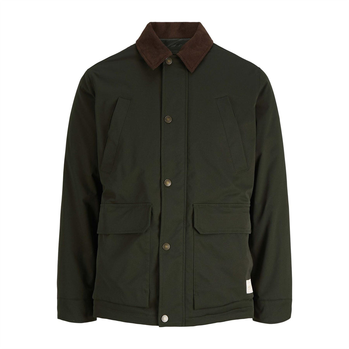 Jack and Jones Norrebro Solid Snap Button Field Jacket with Press Stud Cuff