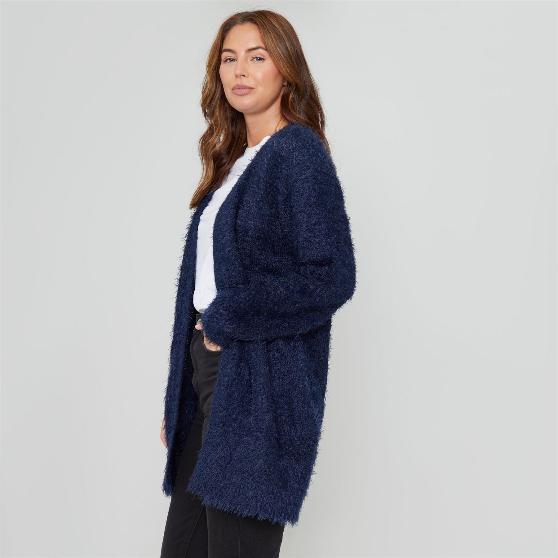 Be You Fluffy Long Sleeve Relaxed Fit Sweater