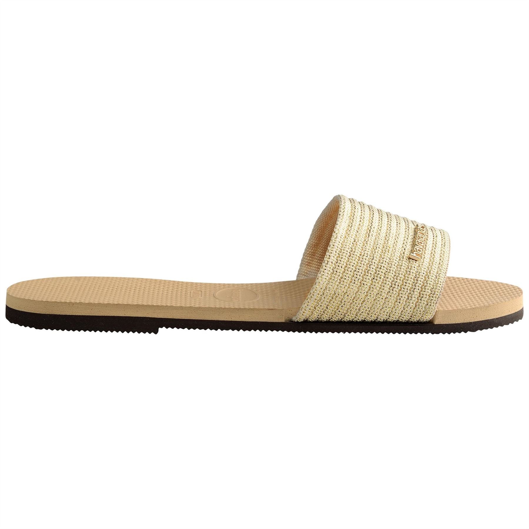 Havaianas Hav You Malta Metallic Golden Flip Flops