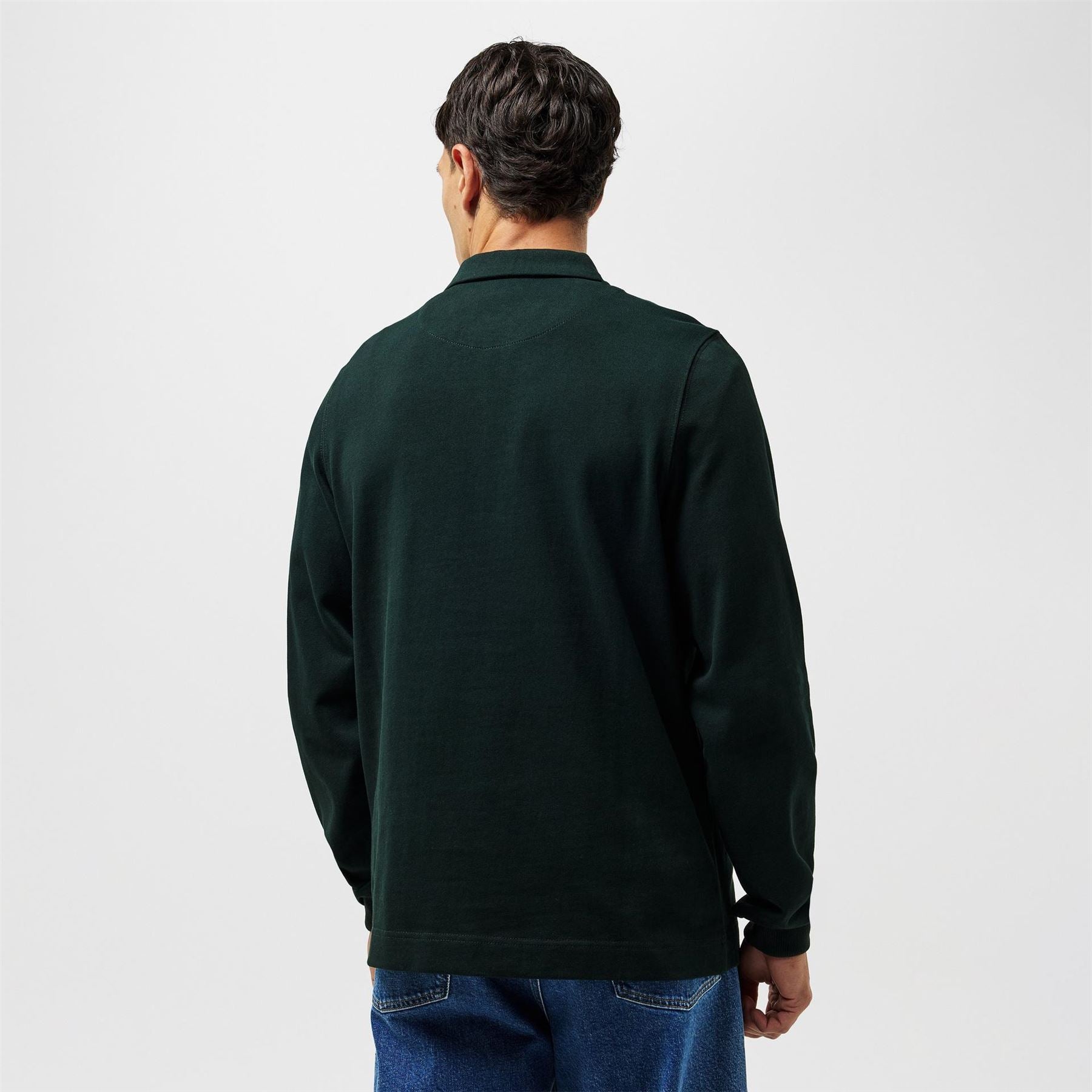 PS Paul Smith Embroidered Long Sleeve Rugby Polo Shirt