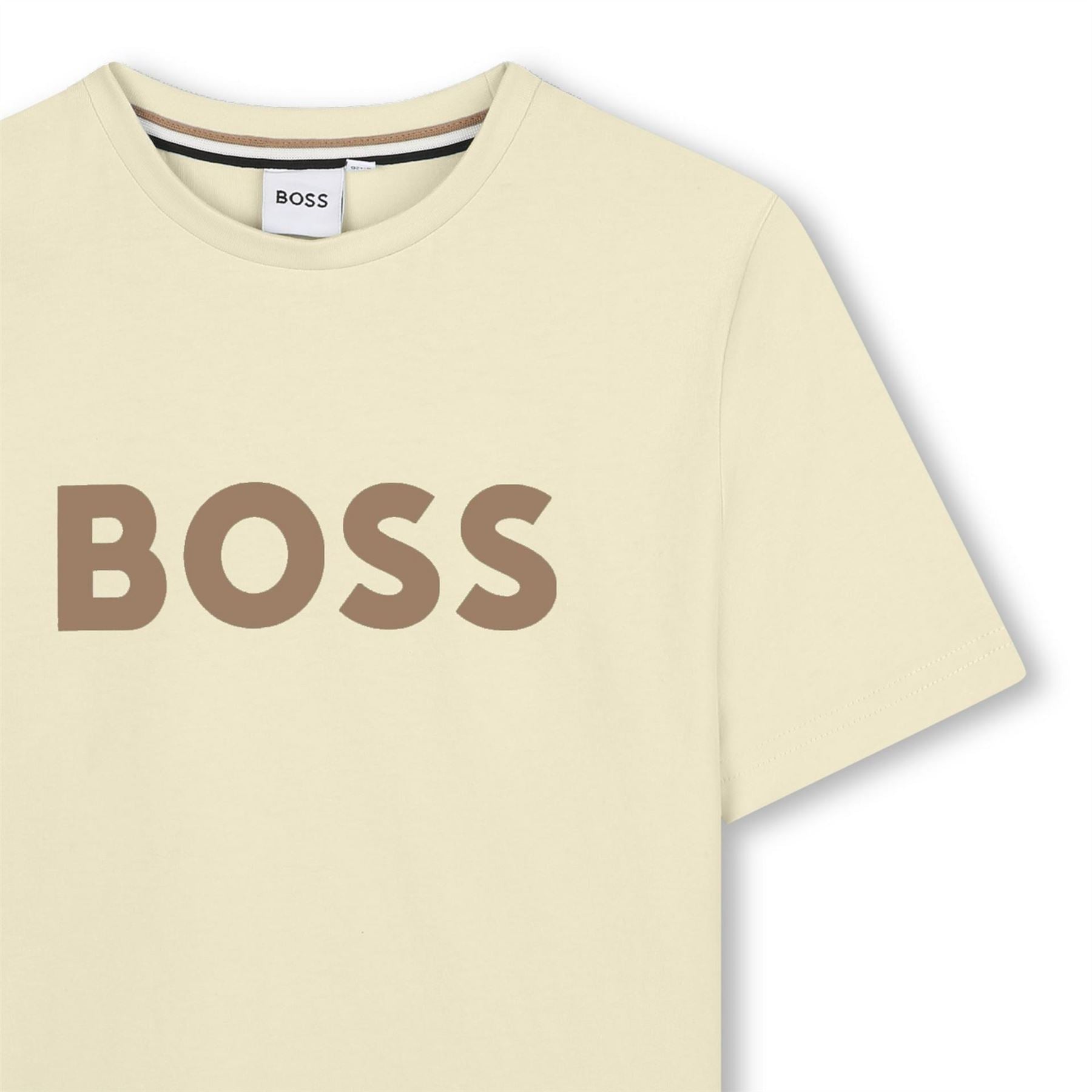 Boss Regular Fit Crew Neck Lettering T-Shirt