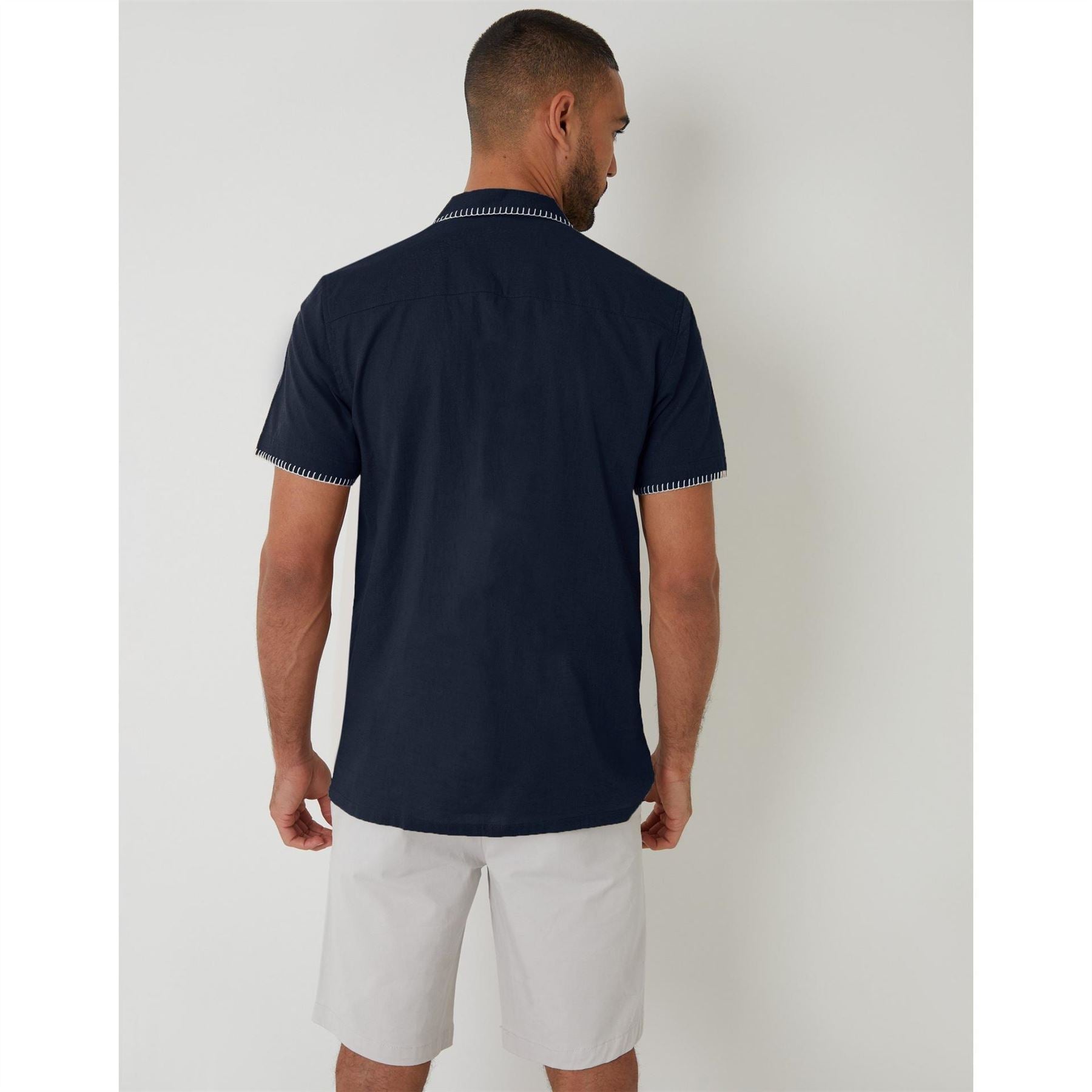 Threadbare Burnley Regular Fit Short Sleeve Shirt