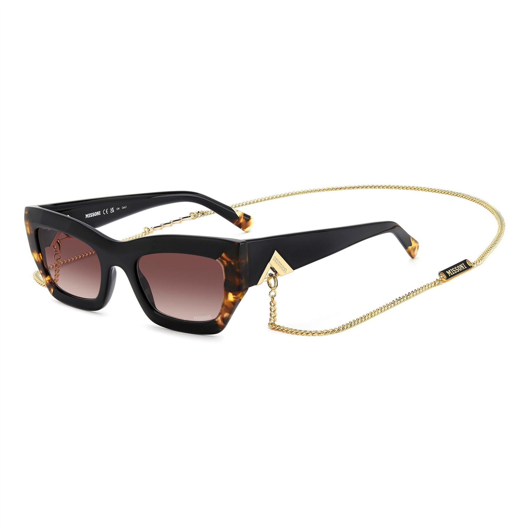 Missoni Rectangular Round Sunglasses