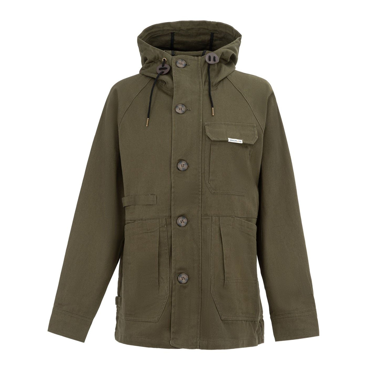 SoulCal Soul Cotton Hooded Button Long Sleeve Parka