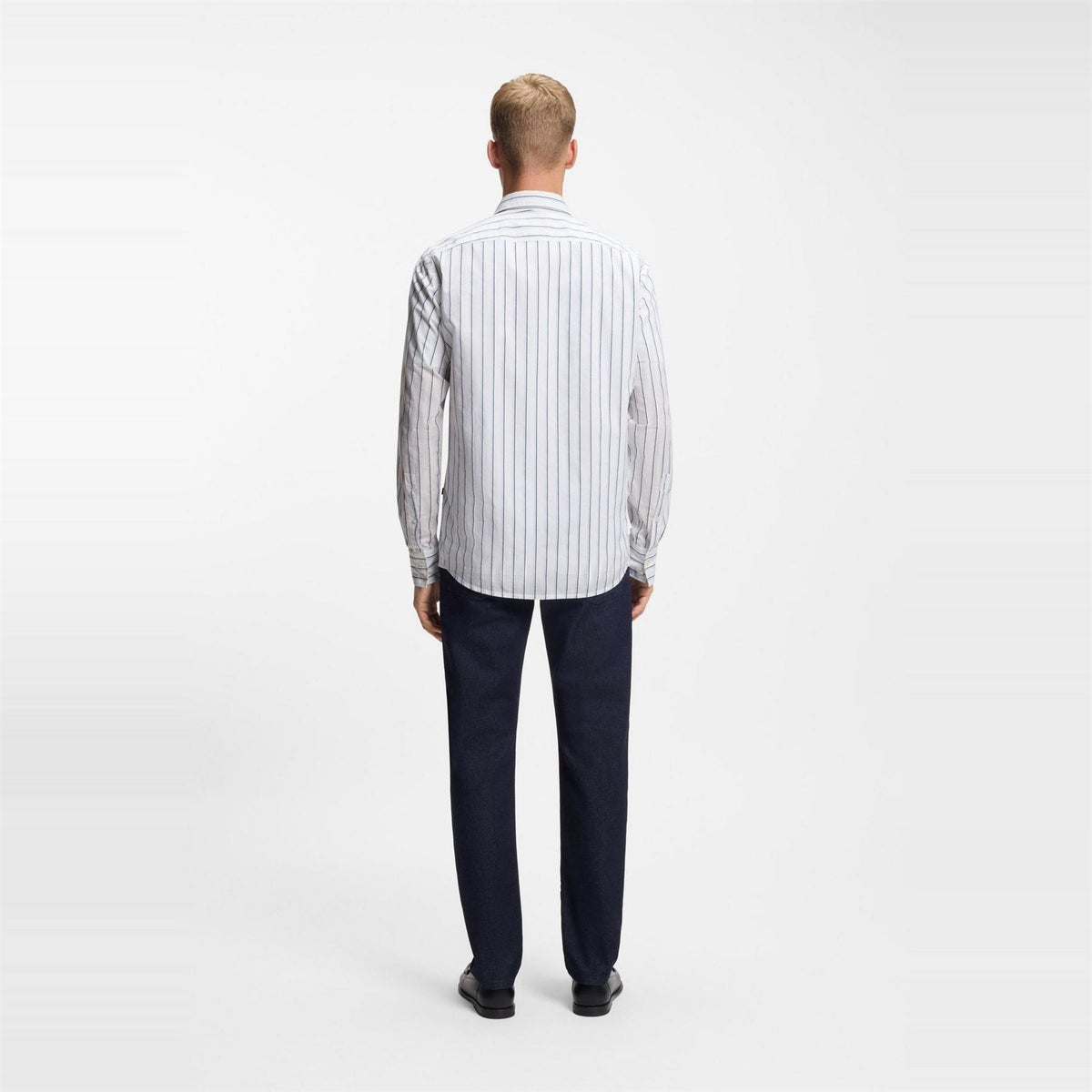 Boss Button Down Collar Collared Neck Long Sleeve Shirt