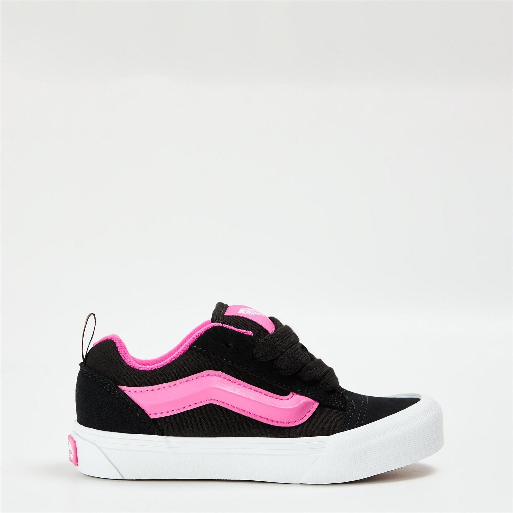 Vans Kids Knu Skool Leopard Pop Black Multi Canvasas Trainers