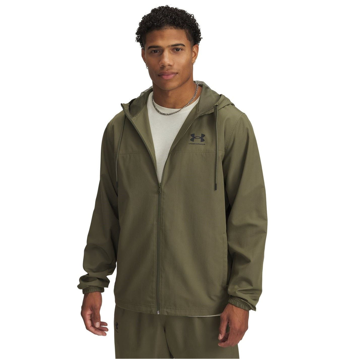 Under Armour  Sportstyle Water Resistant Wind Resistant Long Sleeve Windbreaker