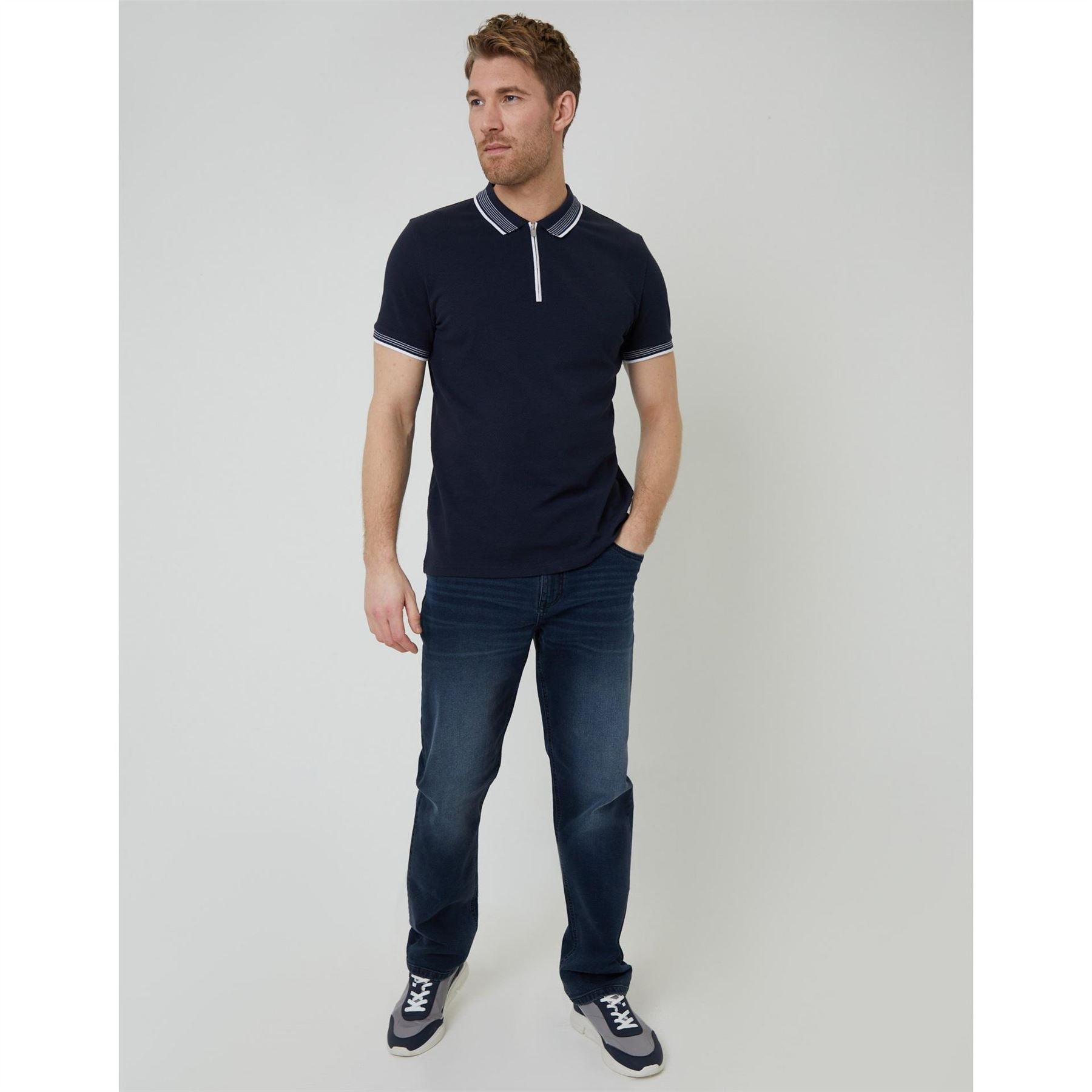 Threadbare Polo Honey Regular Fit Short Sleeve Shirt