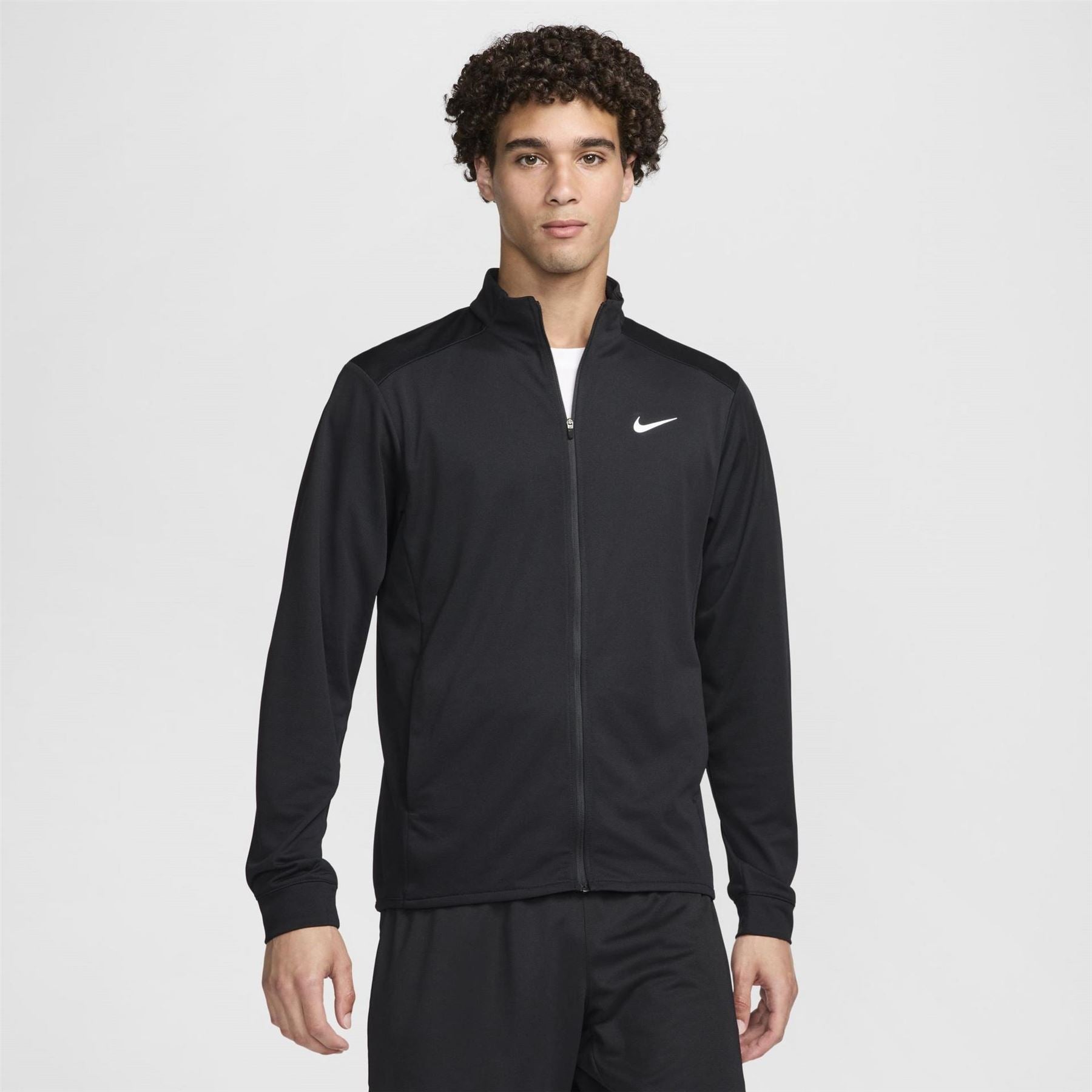 Nike Mock Neck Ribbed Cuff Performance Jacket