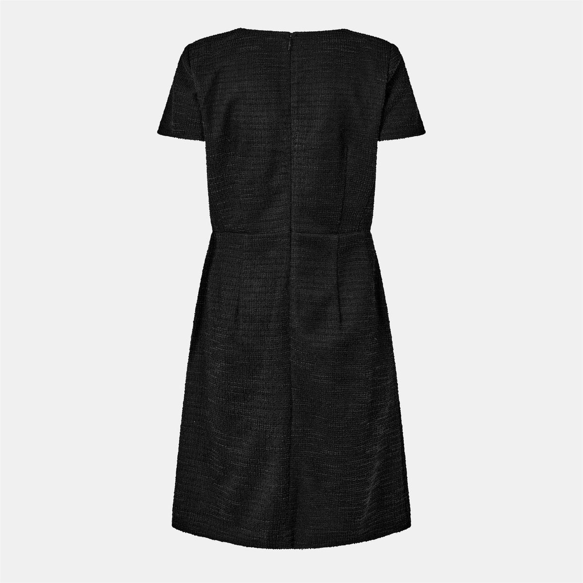 Karl Lagerfeld Tweed Crew Neck Short Sleeve Mini Dress