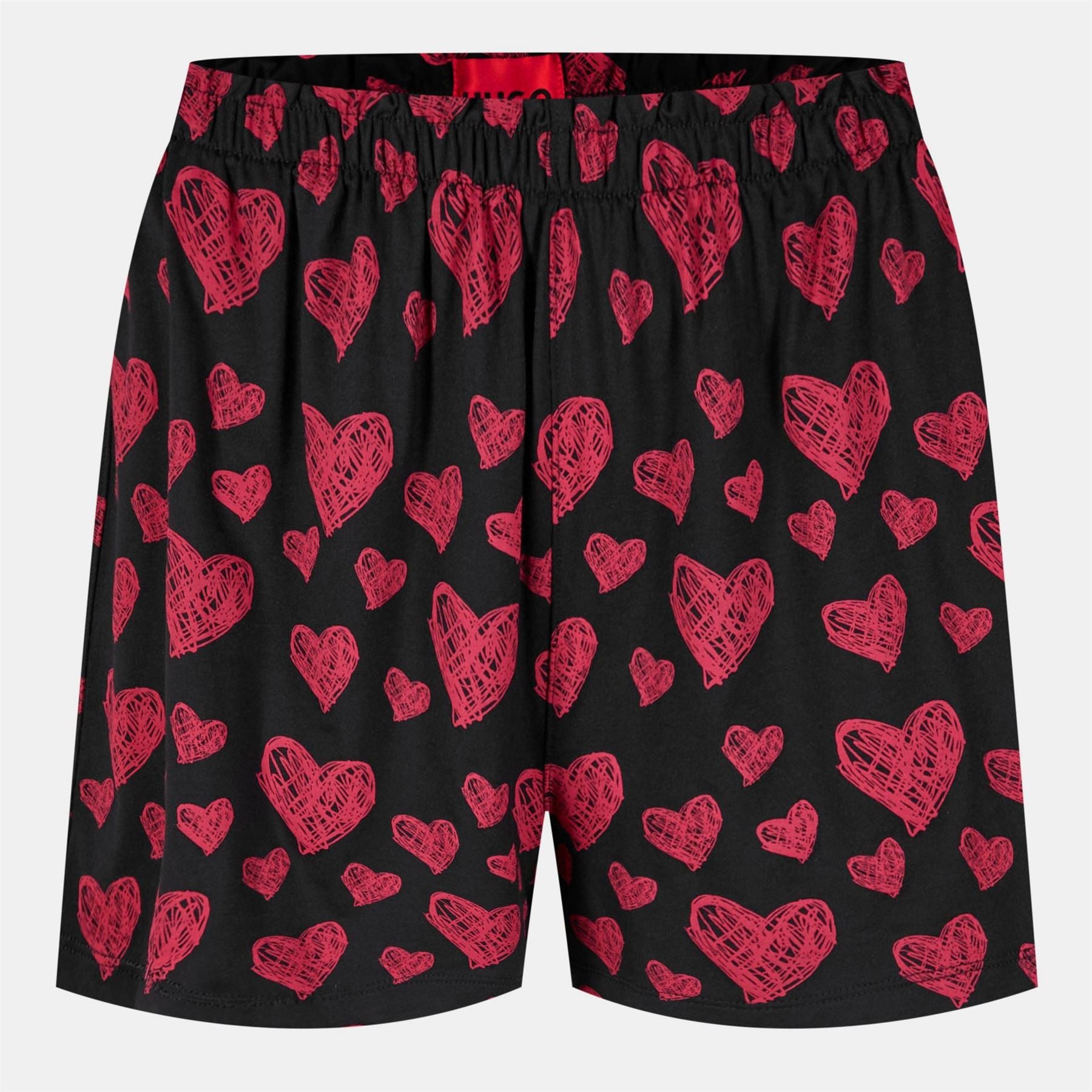 Hugo Heart Print Pyjama Shorts
