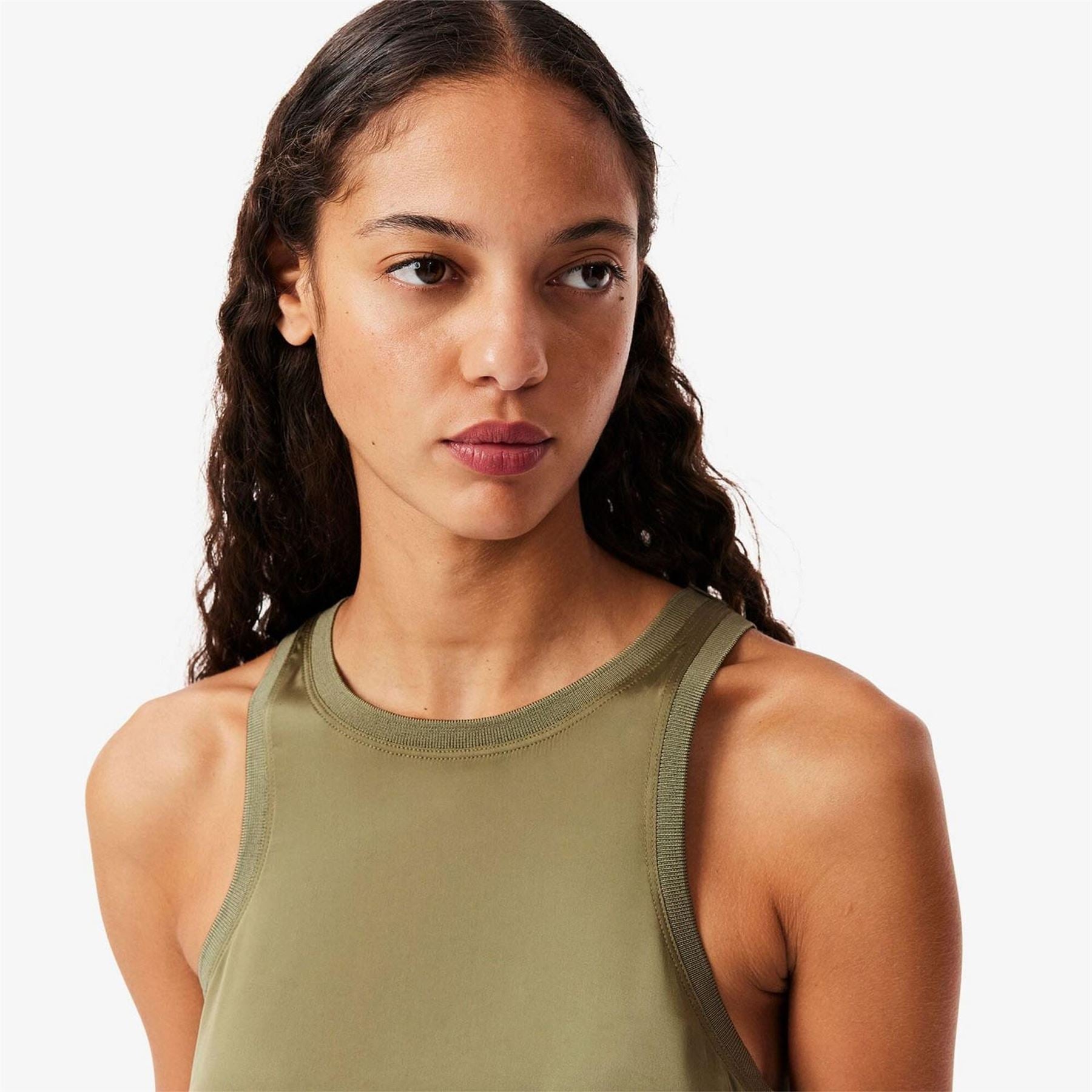 Lacoste Fit Fluid Satin Tank Top
