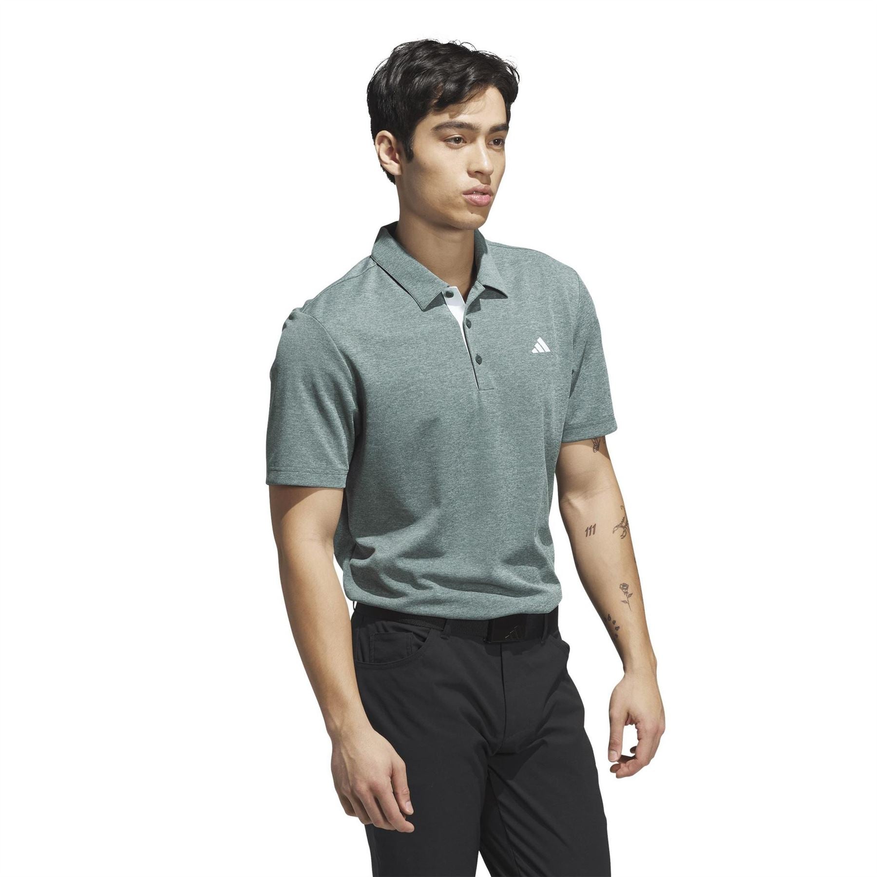 adidas Mens Heather Polo Shirt