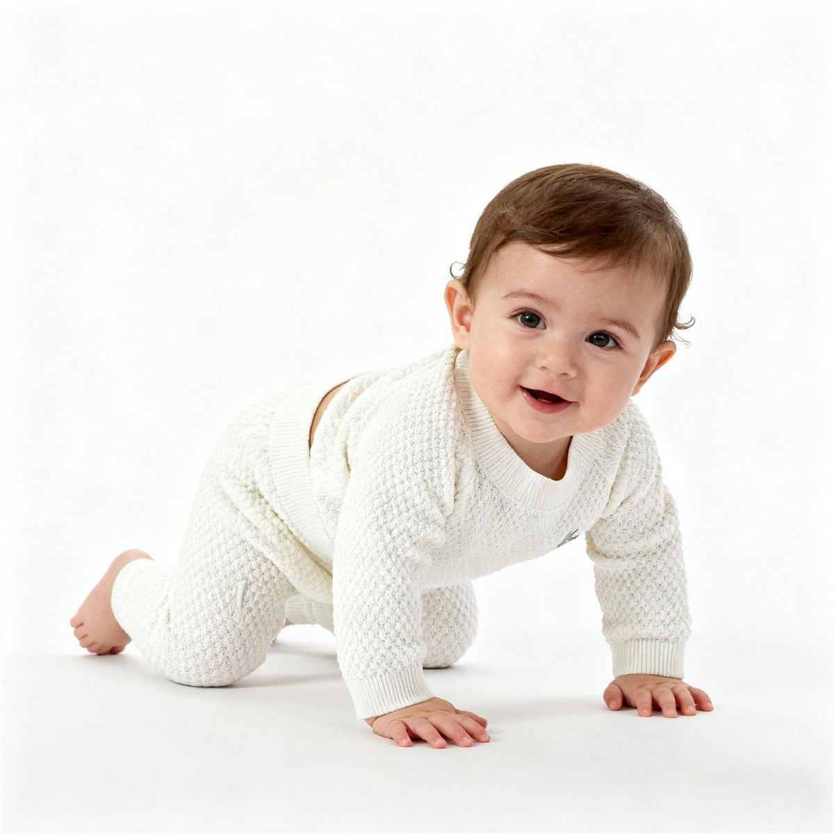 Jack Wills Pointelle Cotton Long Sleeve Pyjama Set