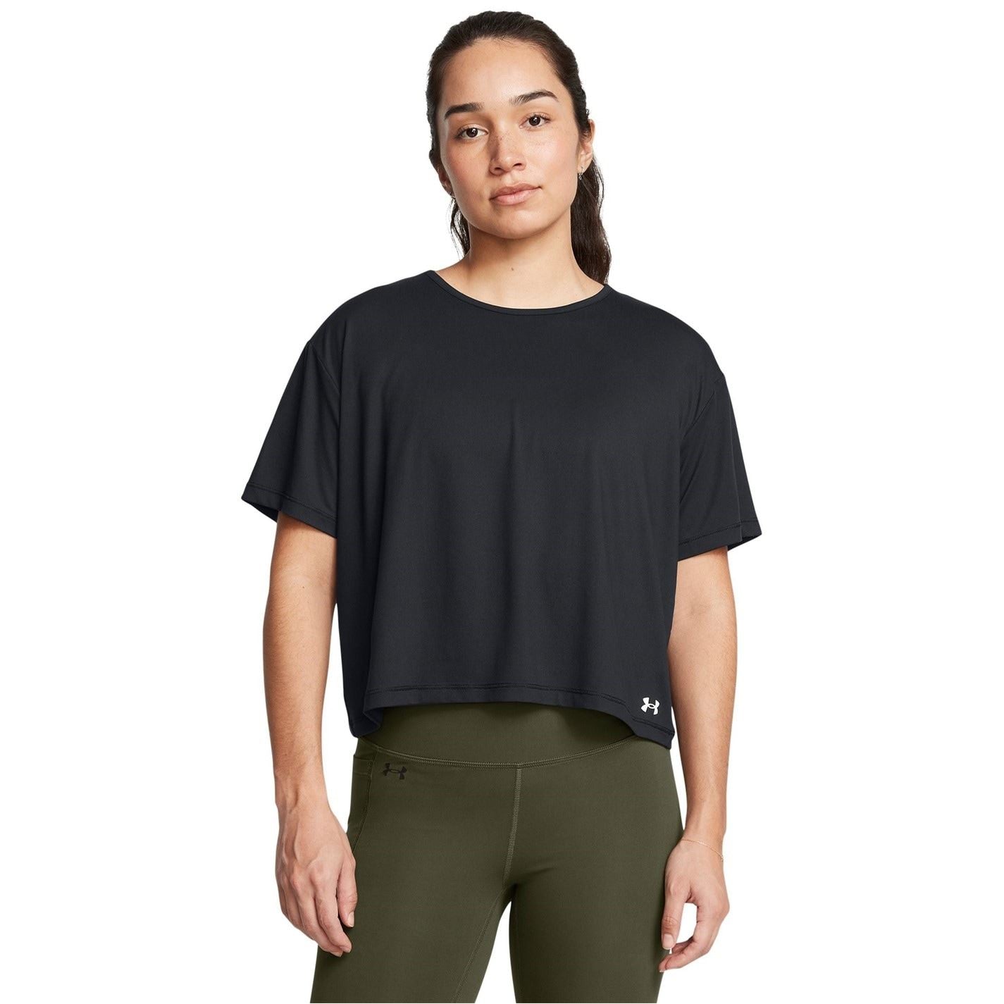 Under Armour Motion Cropped Crew Neck Relaxed T-Shirt