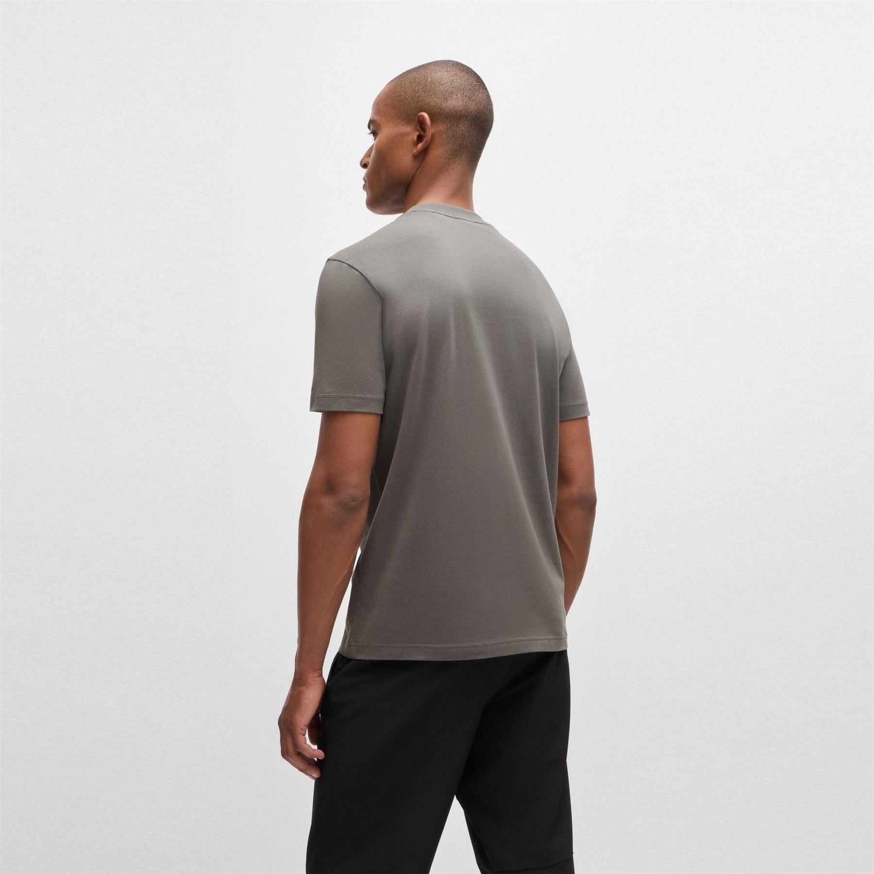 Boss BOSS GREEN T Shirt with Logo Design Stretch Cotton