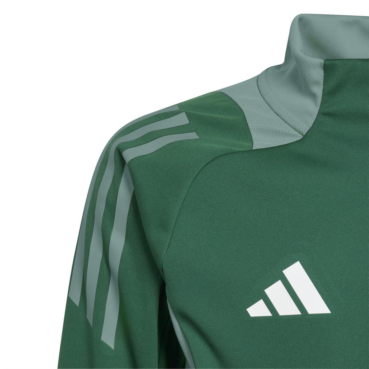 adidas Kids Three Bar Logo Funnel Neck Long Sleeve Athletic Top