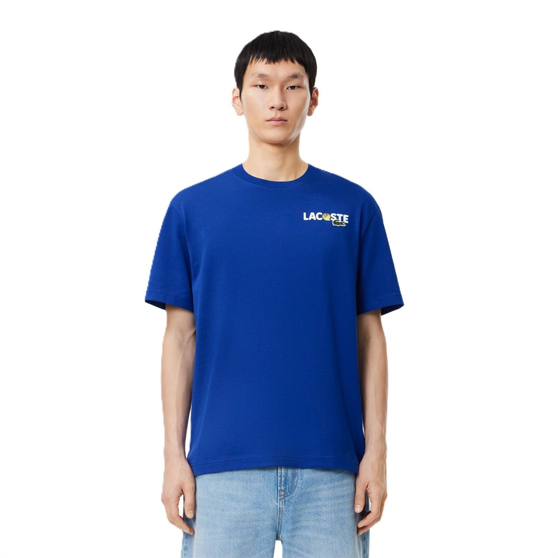 Lacoste Graphic Print Regular Fit Crew Neck T-Shirt