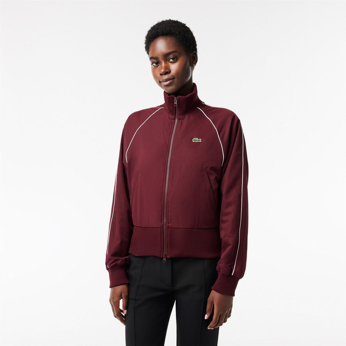 Lacoste Full Zip Long Sleeve Athletic Top