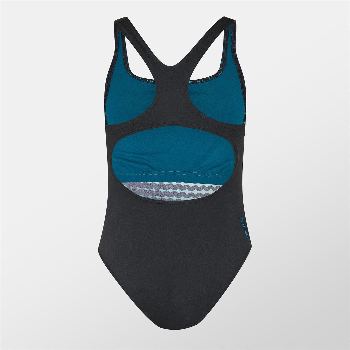 Speedo Medalist Geometric Patterned One-Piece Swimsuit