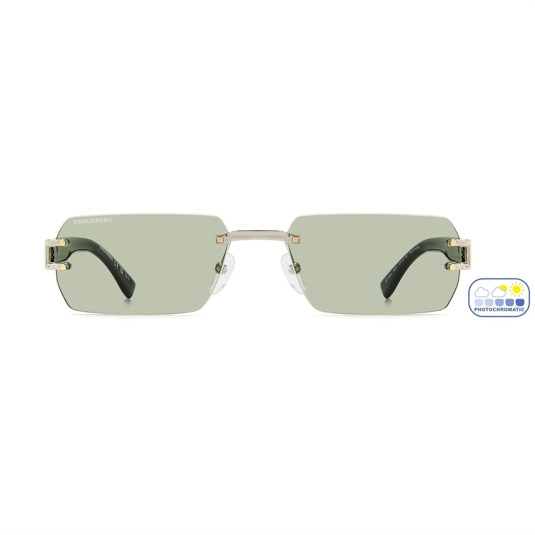 DSquared2 Rimless Sun Rectangle Sunglasses