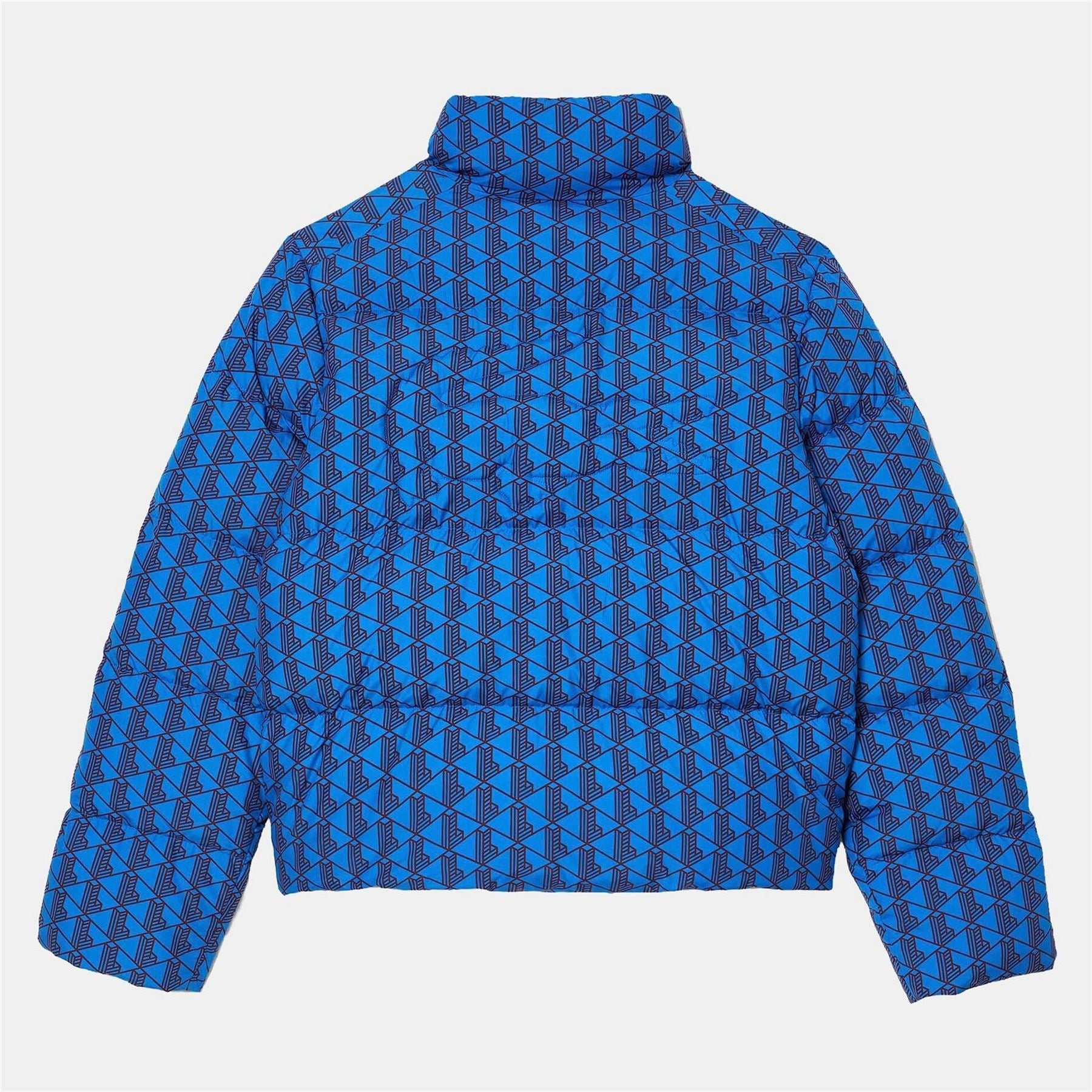 Lacoste Monogram Print Puffer Jacket