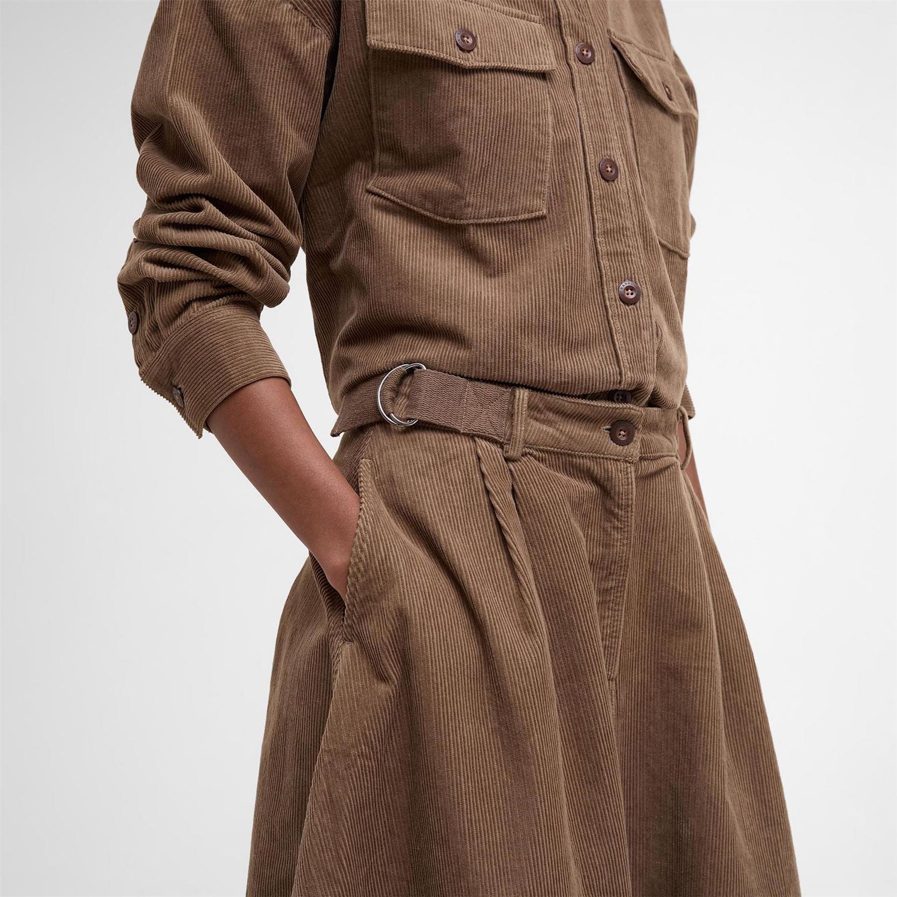 Barbour Cord Midi Skirt