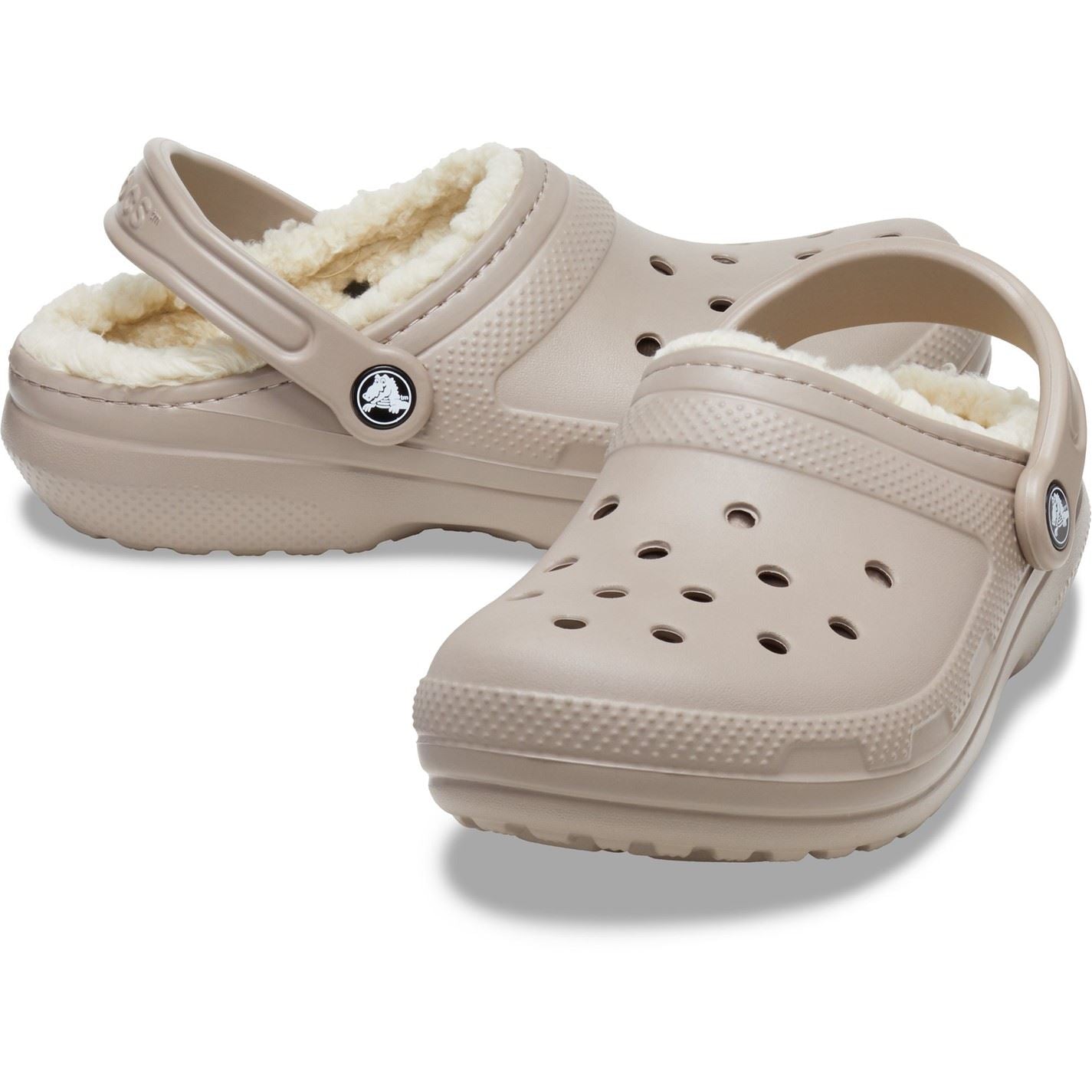 Crocs Lined Shuv Clogs with Perforated Toe