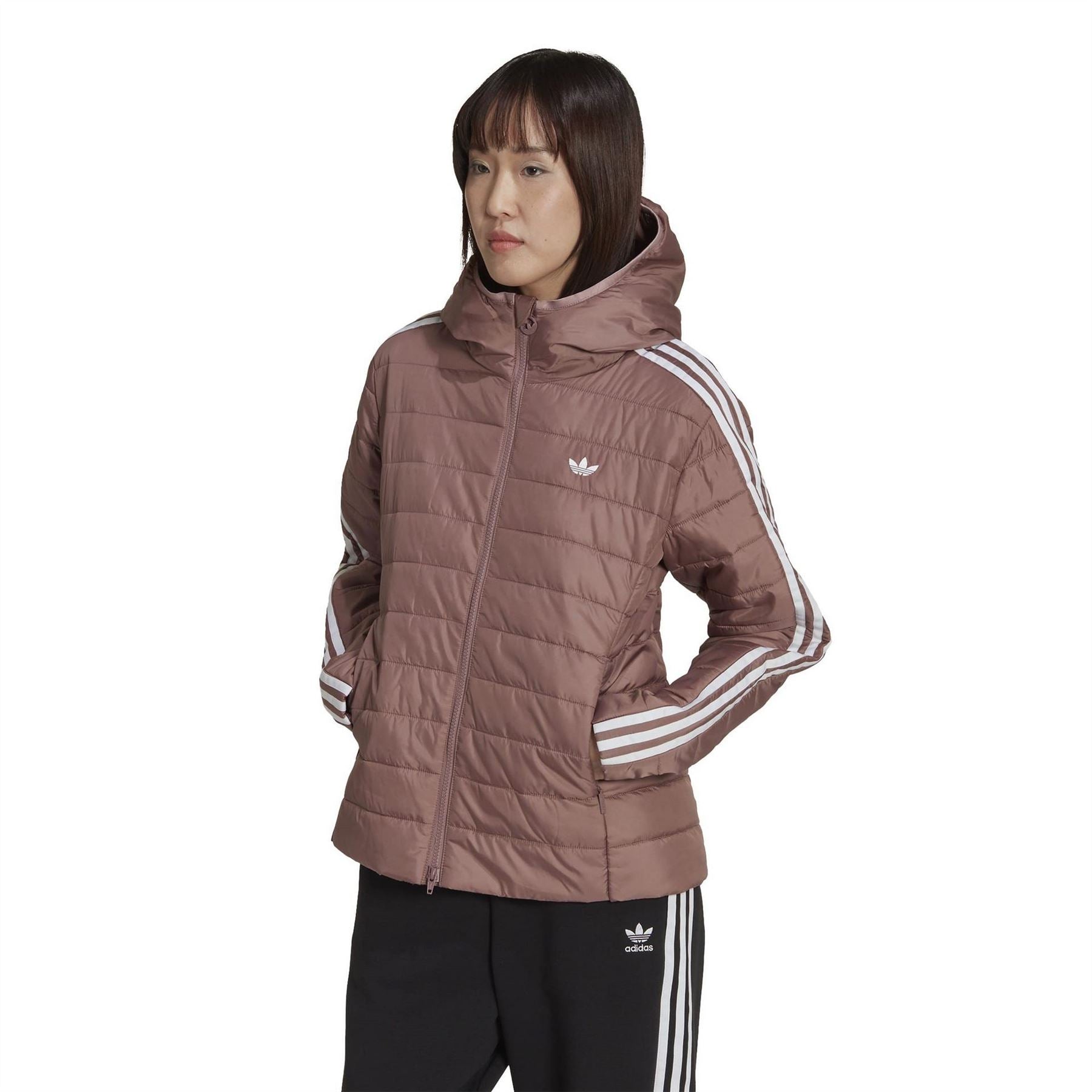 adidas Originals Hooded Slim Fit Short Jacket