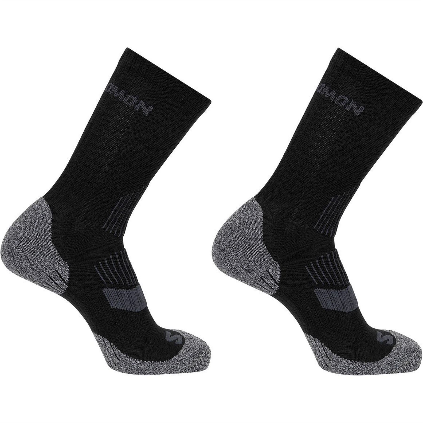 Salomon Lightweight Crew 2 Pack Walking Socks Unisex