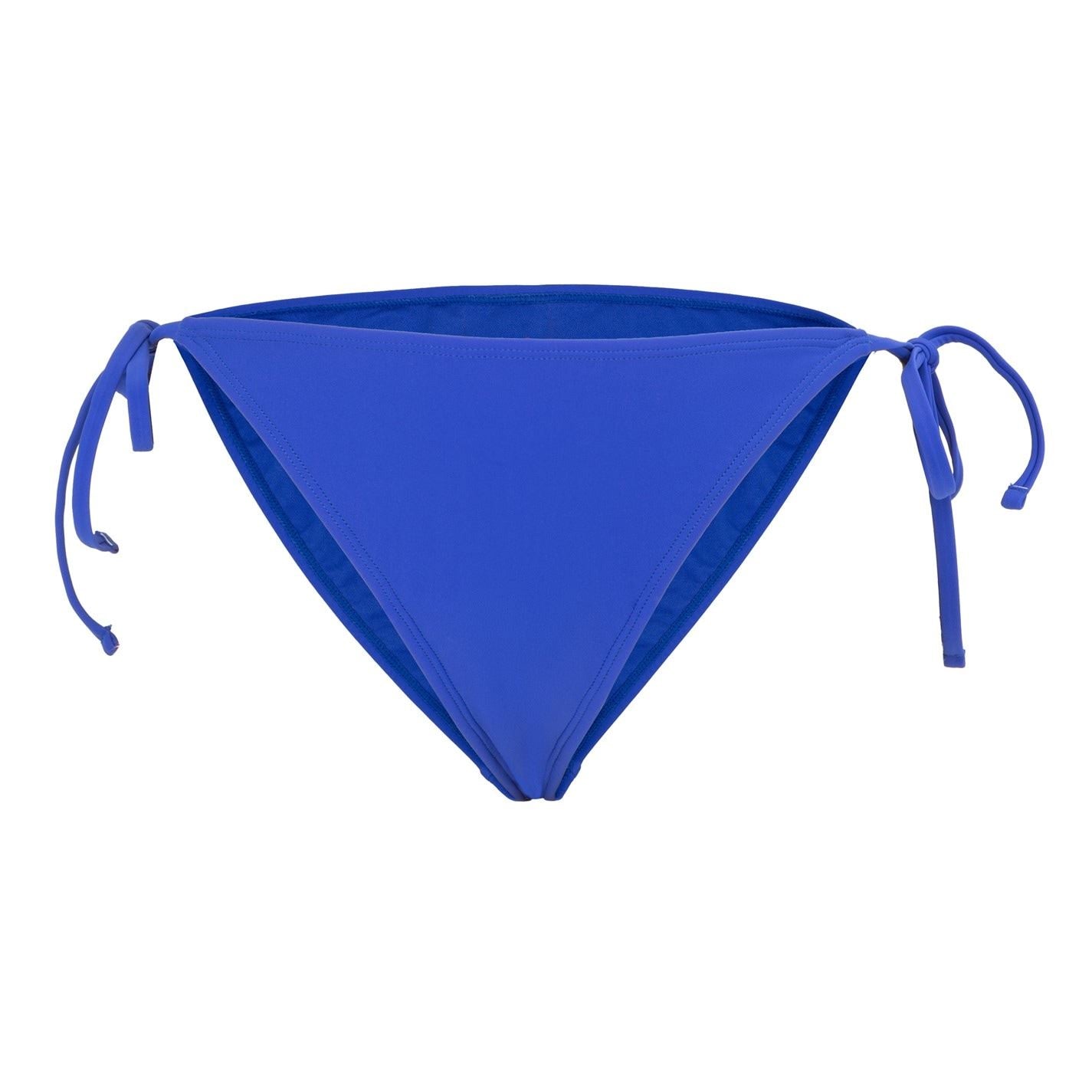 SoulCal Solid Patterned Tie Closure Bikini Bottom