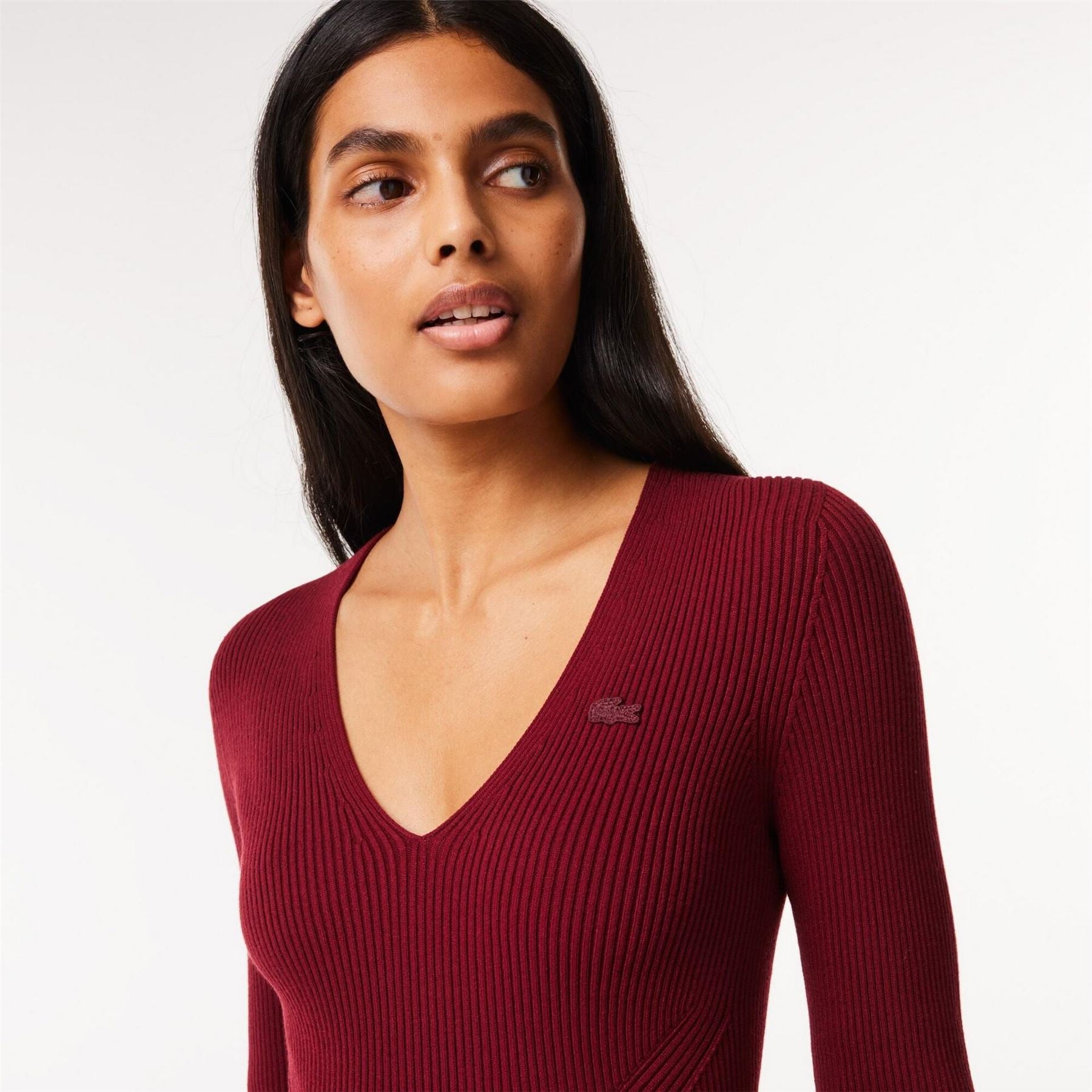 Lacoste Seamless Ribbed Crew Neck Jumper