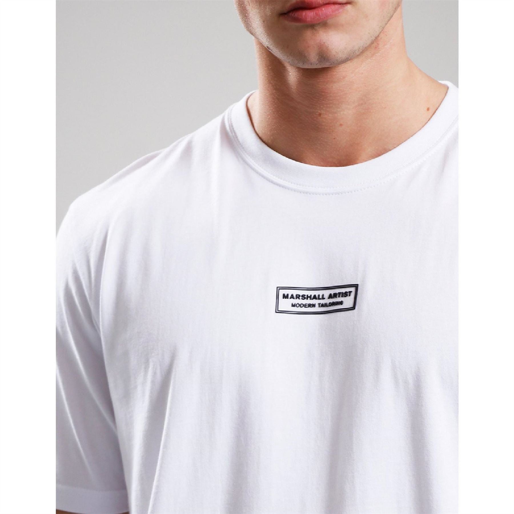 Marshall Artist Crew Neck Ribbed Collar Short Sleeve Jersey T-Shirt