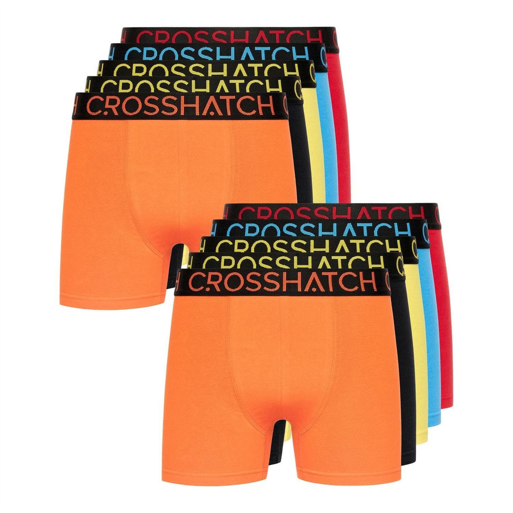 Crosshatch Pack Of Highlighter Boxers