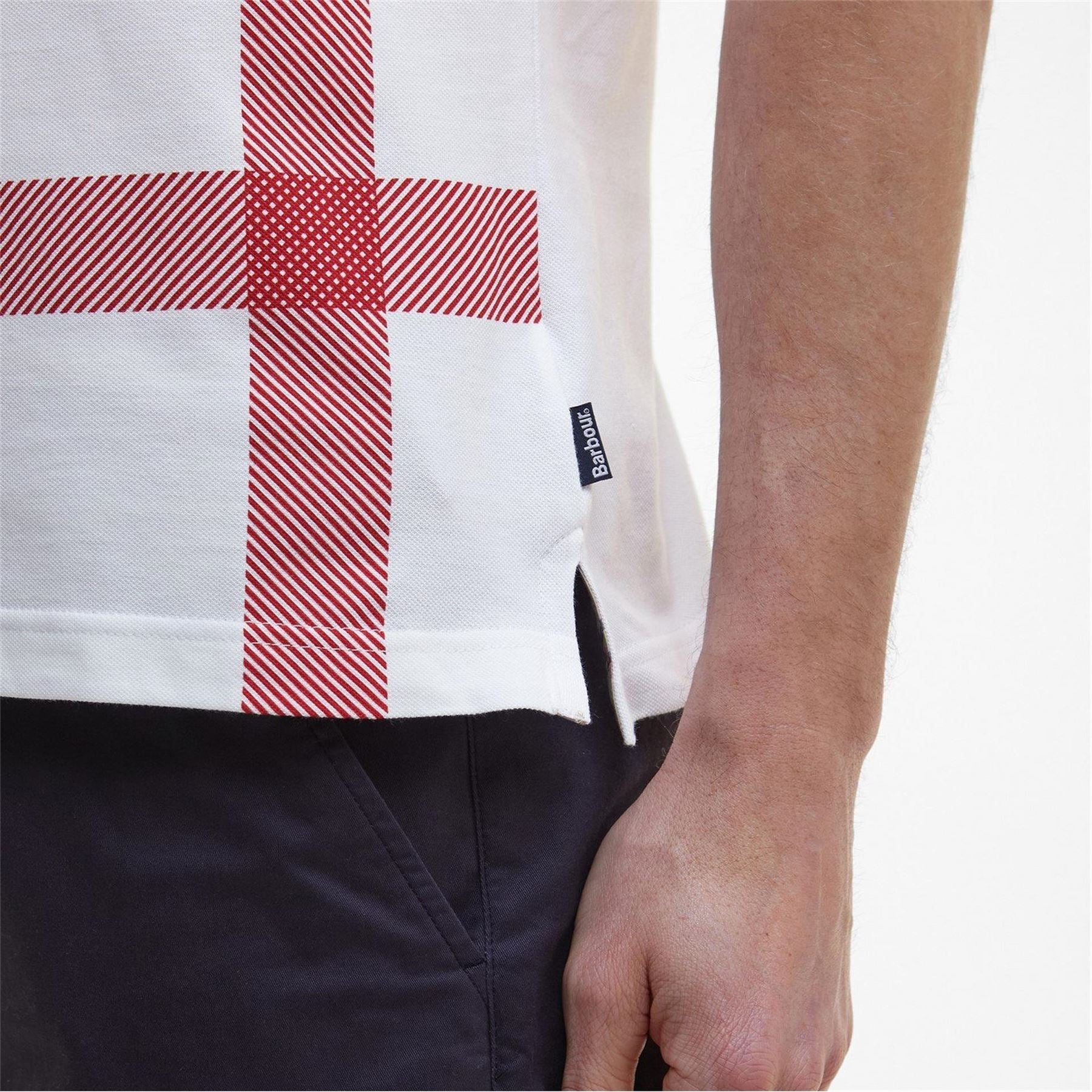 Barbour Tartan Short Sleeved Polo Shirt