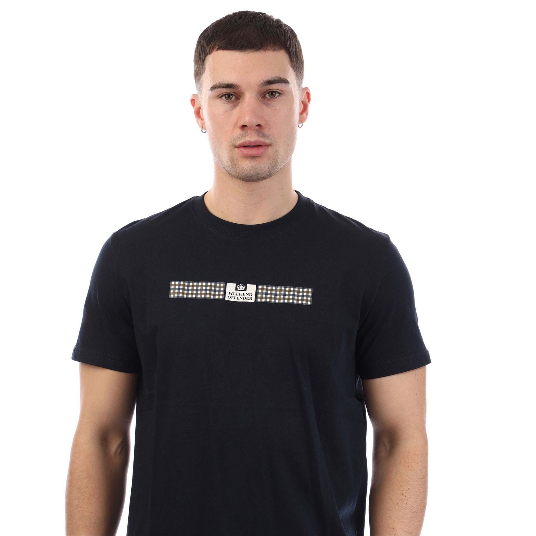 Weekend Offender Shareck Check T Shirt