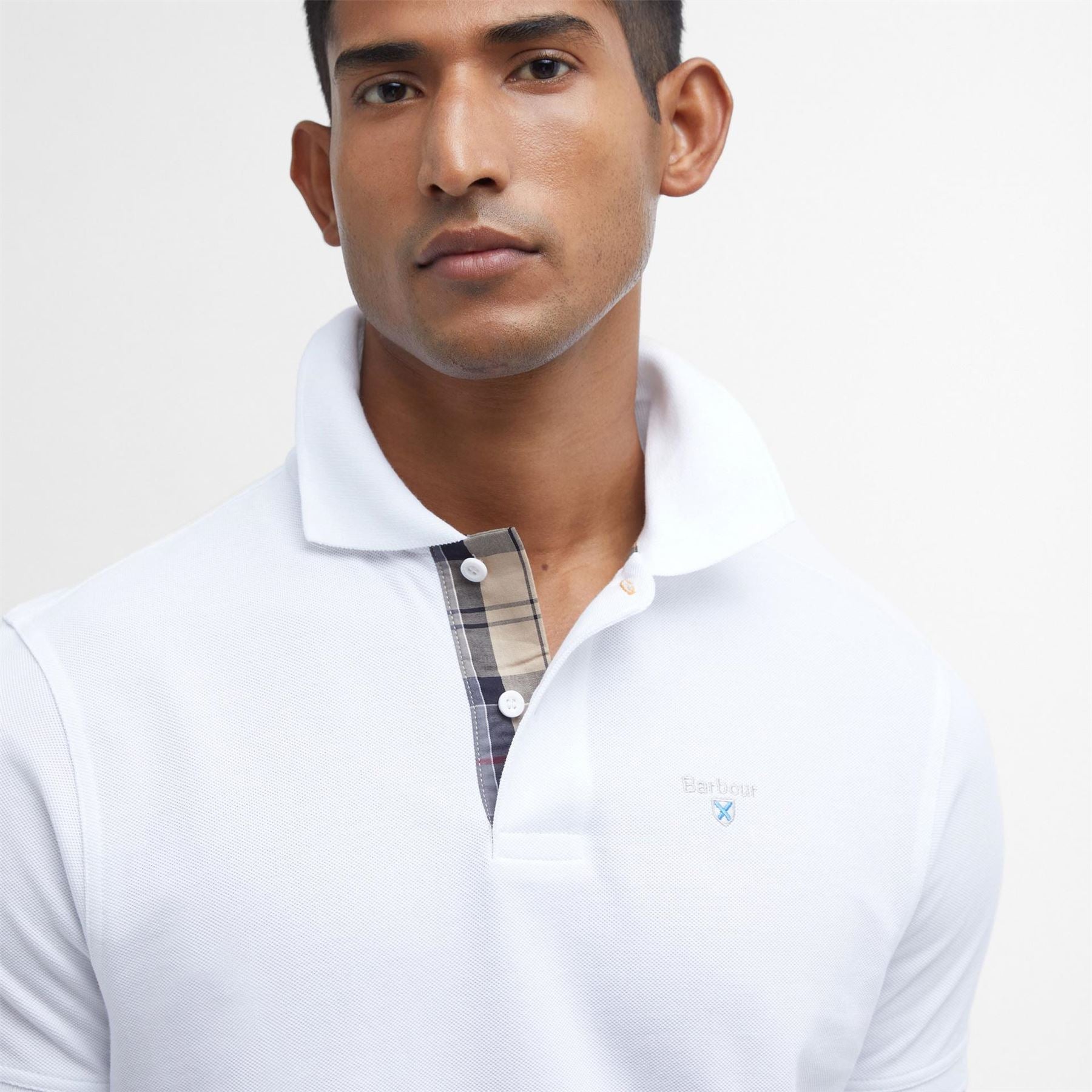 Barbour Tartan Pique Polo Shirt