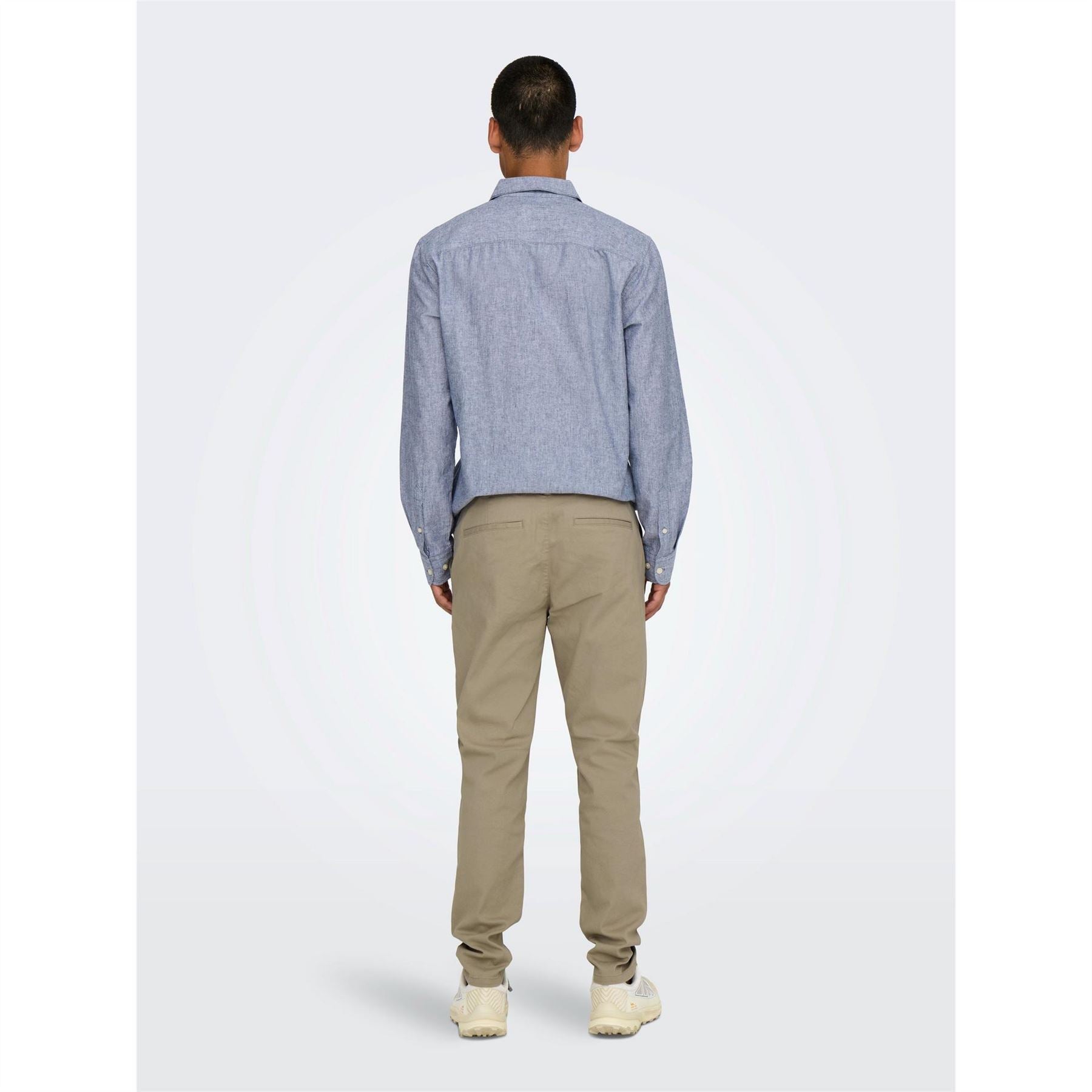 Only Solid Patterned Straight Chinos