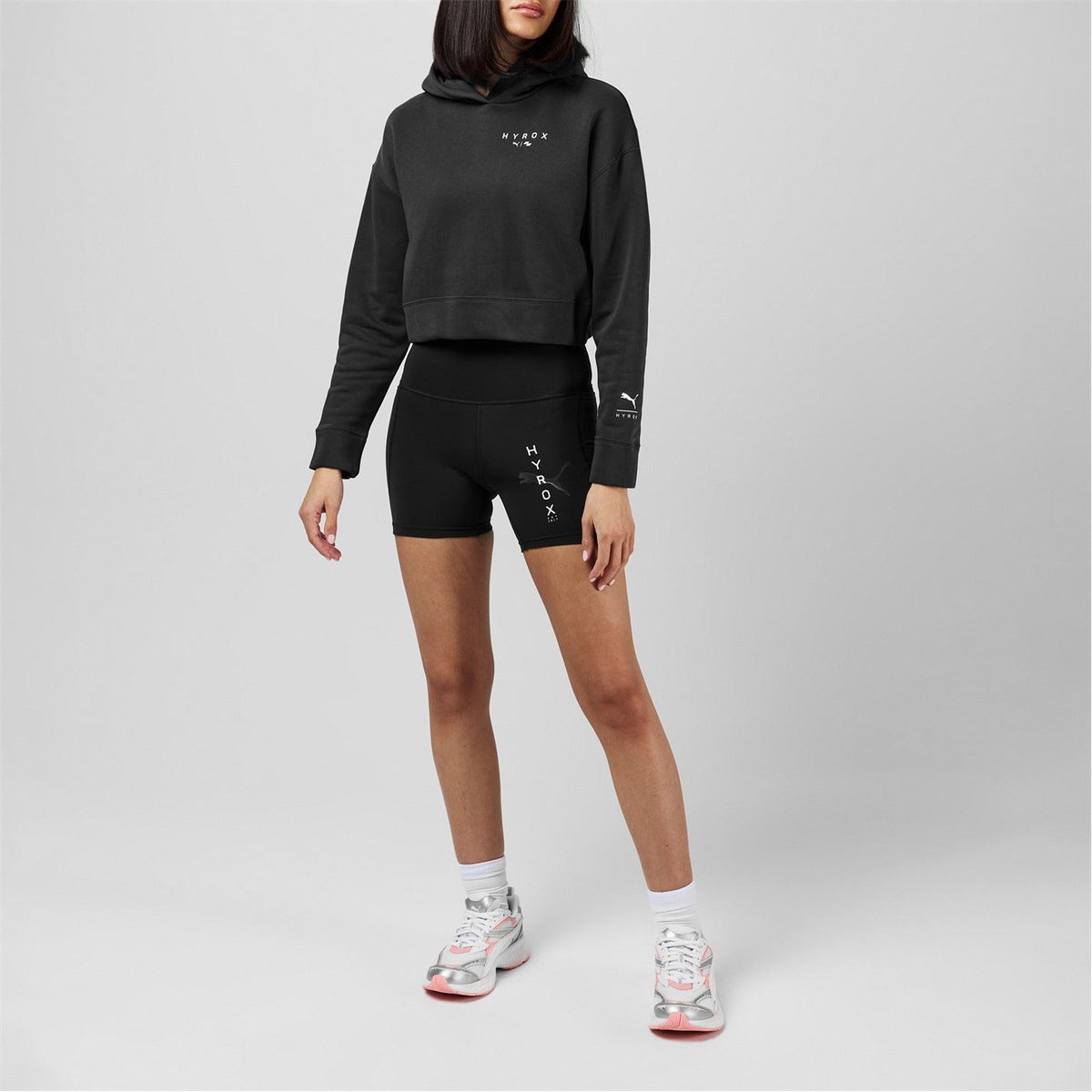 Puma Hyrox Hooded Cropped Relaxed Sweatshirt
