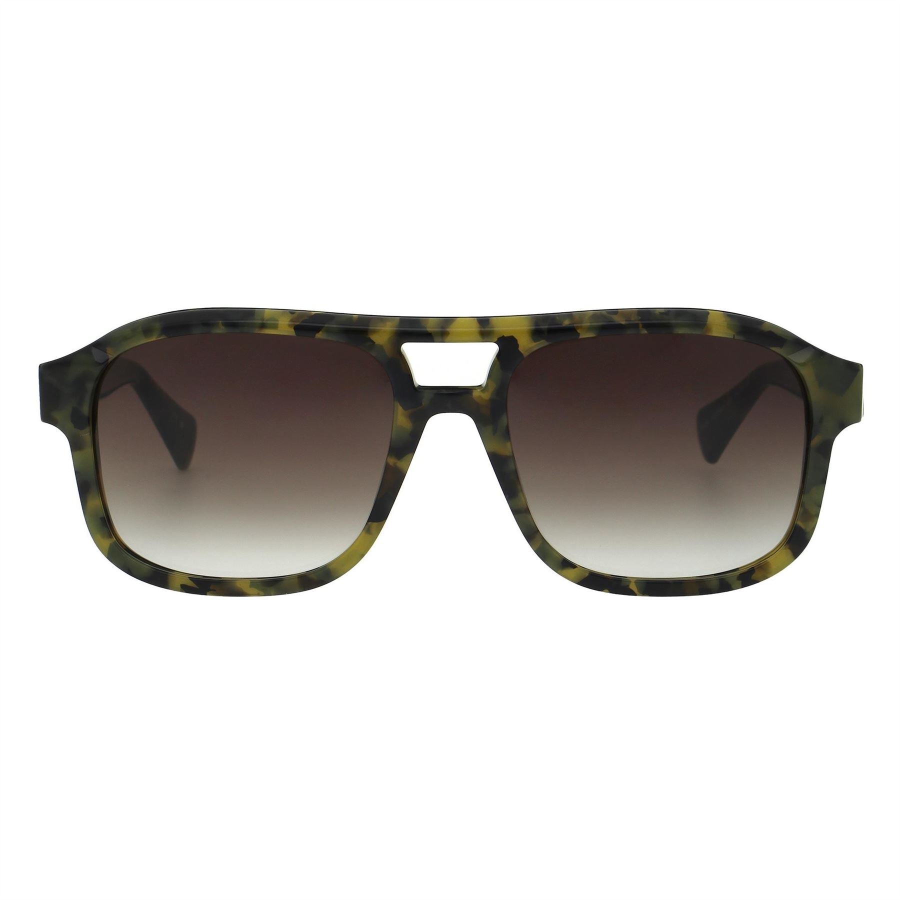 AllSaints Enzo Rectangle Double Bridge Sunglasses