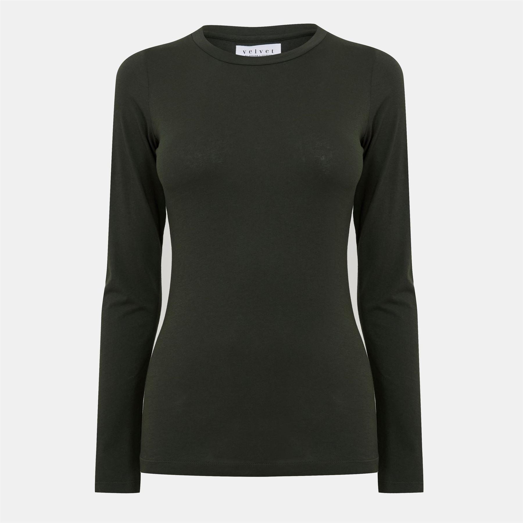 Velvet by Graham and Spencer Regular Fit Long Sleeve Crew Neck T-Shirt