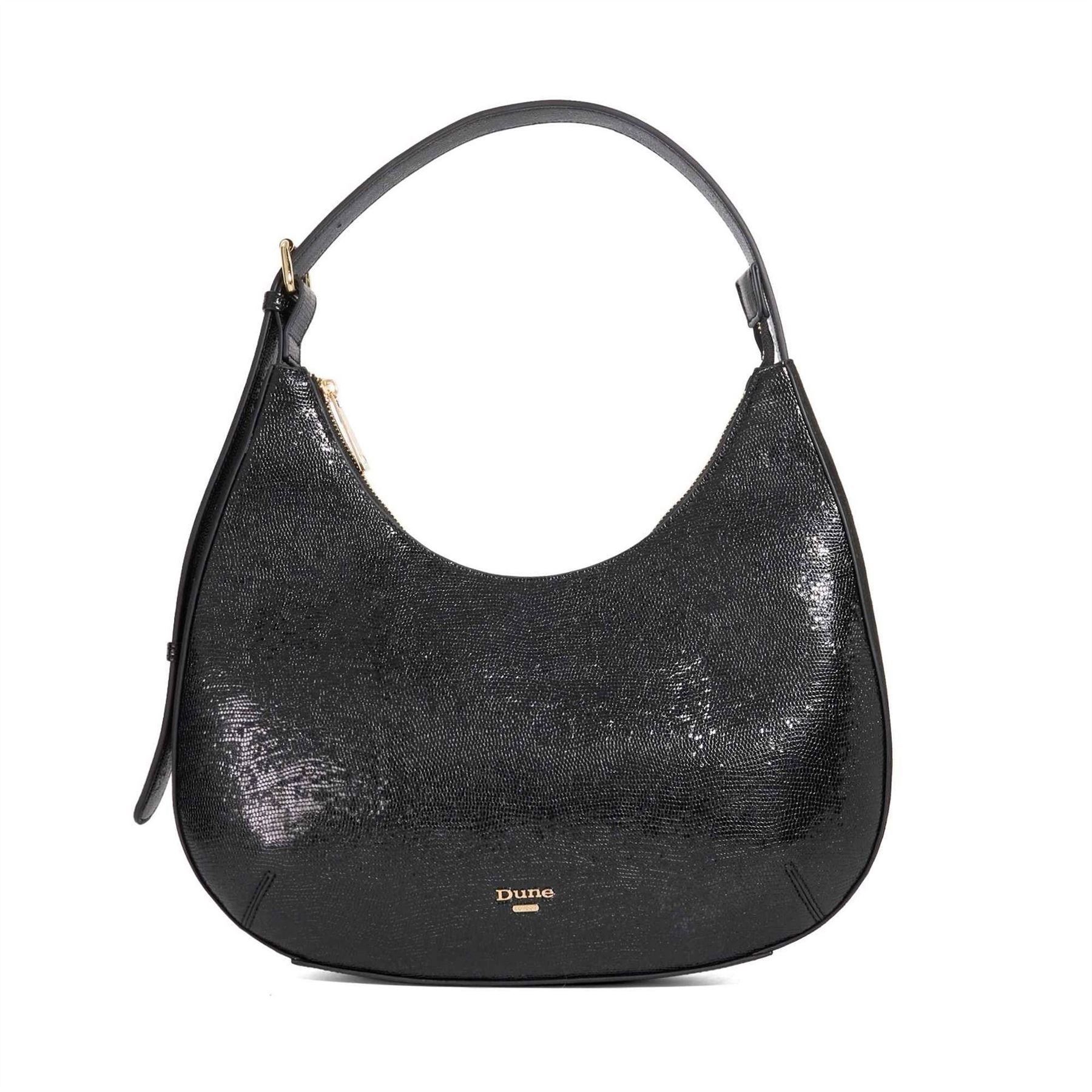 Dune London Daintily Crescent Shape Hobo Bag with Gold Tone Hardware