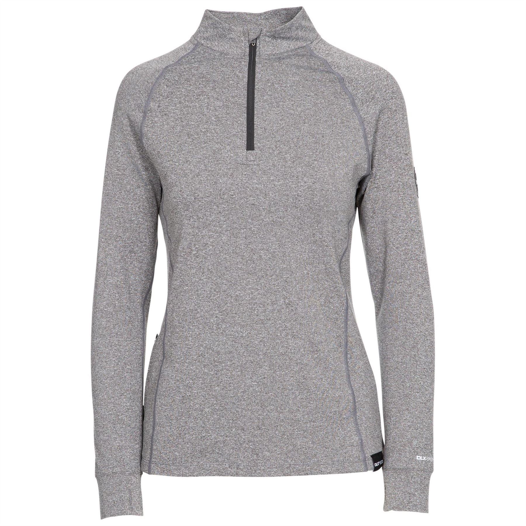 DLX Regular Fit Zip Neck Long Sleeve T-Shirt