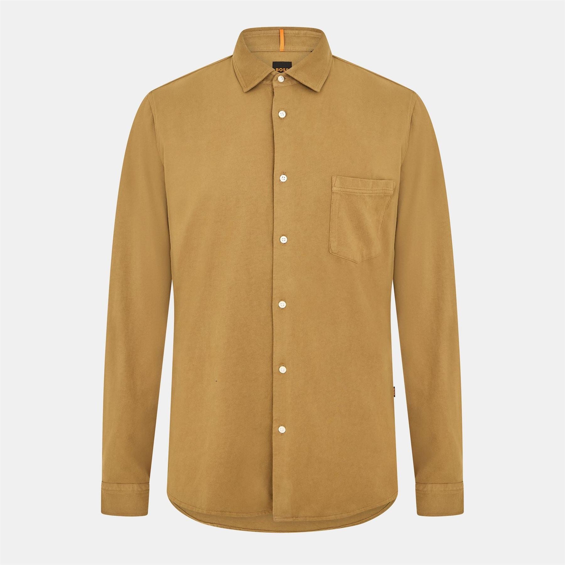 Boss Slim Fit Collared Neck Long Sleeve Shirt
